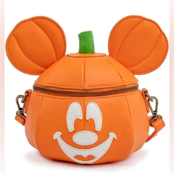 Loungefly Handbags - Loungefly Disney Mickey Mouse Mick-O-Lantern Halloween Crossbody Purse bag